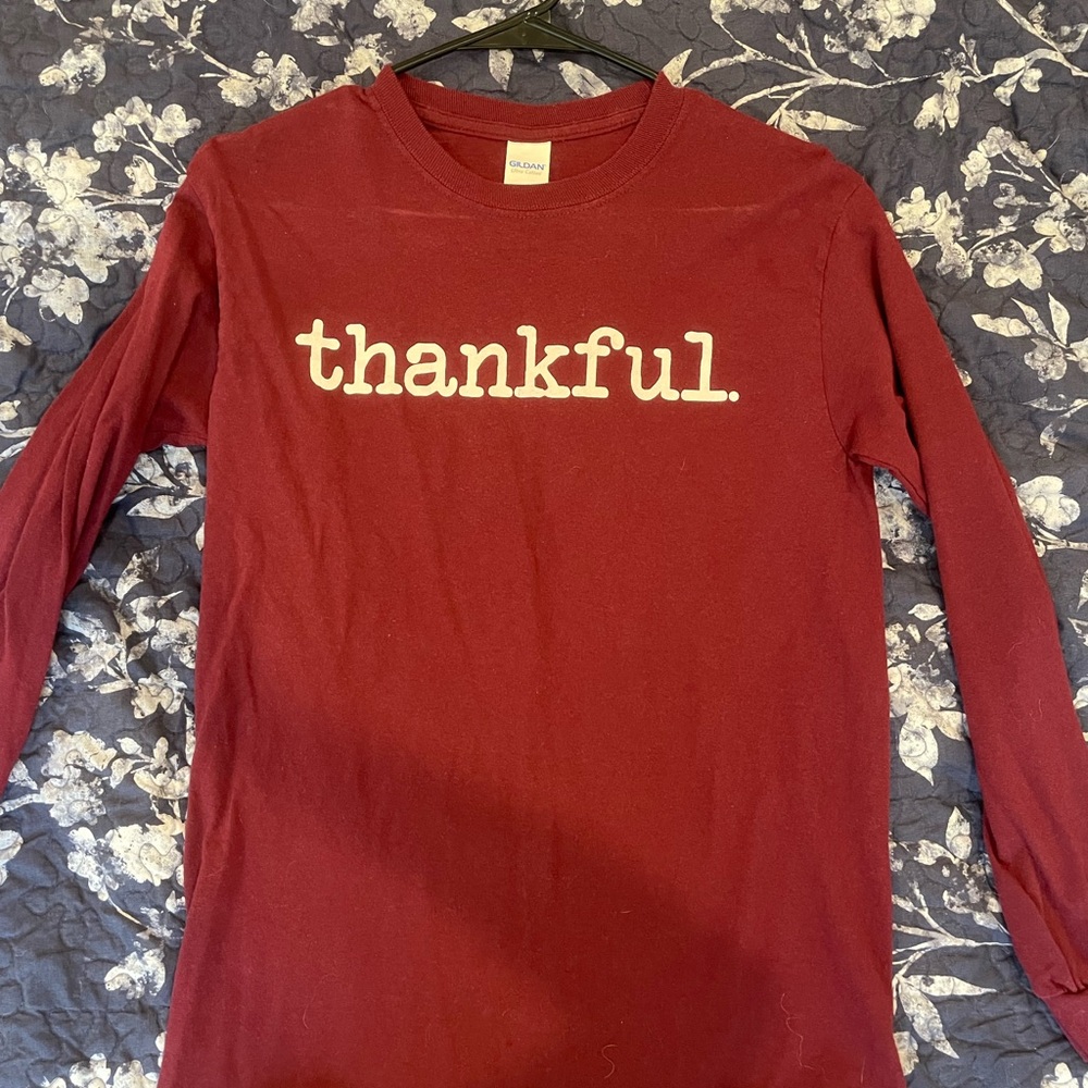 Thankful Gildan Maroon Ultra Cotton Shirt